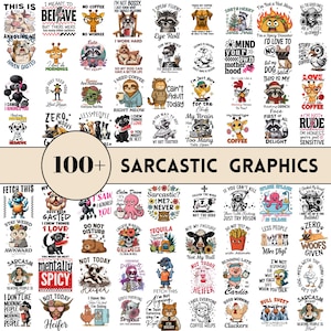 100+ Funny Sarcastic Png Bundle, Funny Quotes, Sarcasm Png, Adult Humour, Funny Shirt, Mug Quotes, Funny Graphics, Digital Download