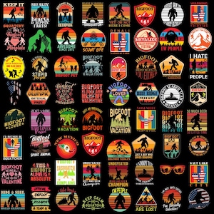 Bigfoot Png Bundle, Bigfoot Clipart, Digital File, Bigfoot Vector, Bigfoot Graphics, Bigfoot Shirt, Yeti File, Bigfoot Tee, Digital Download
