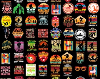 Bigfoot Png Bundle, Bigfoot Clipart, Digital File, Bigfoot Vector, Bigfoot Graphics, Bigfoot Shirt, Yeti File, Bigfoot Tee, Digital Download