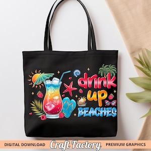 Summer Drinks Png Bundle, Cocktail Sublimation Graphics, Summer Party Vibe, Tropical Drinks Graphics, Cocktail Image, Digital File image 6