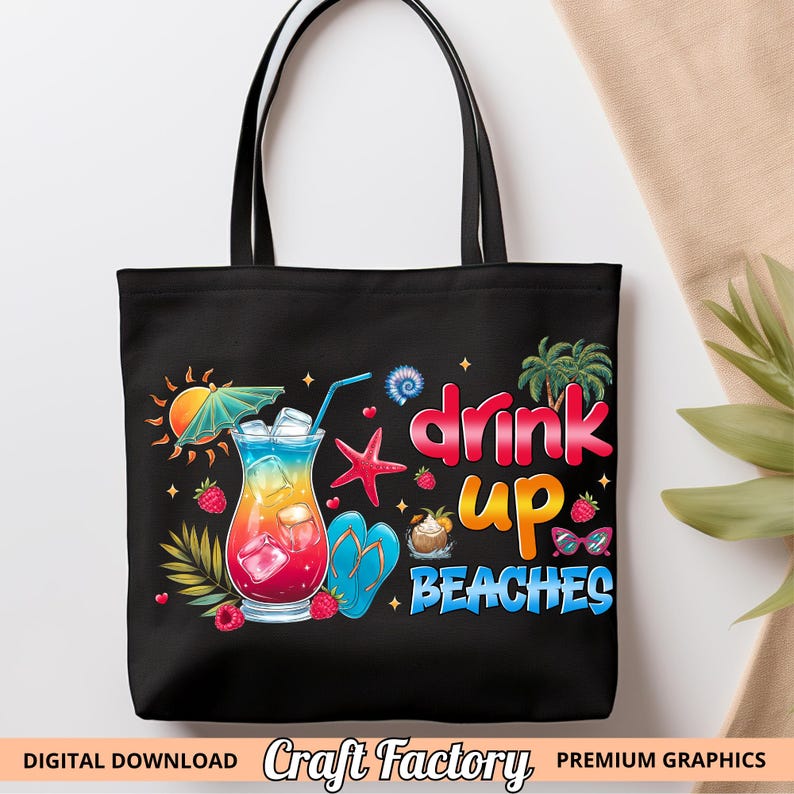 Summer Drinks Png Bundle, Cocktail Sublimation Graphics, Summer Party Vibe, Tropical Drinks Graphics, Cocktail Image, Digital File image 6