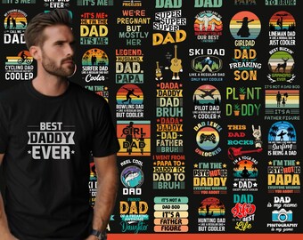 150+ Dad Shirt Png Designs, Retro Dad Graphics, Papa Quote Png, Father's Day Png, Dad Superhero Png, Dad Sublimation Png, Digital Download