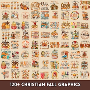 Blommigt kristet höstpaket, kokett höst, religiös png, trosbaserade bilder, höstklipp, kristet citat, fall för Jesus, omedelbar nedladdning