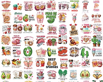 Food Pun Valentine Cliparts Bundle, Funny Graphics, Valentines Day, Funny Couple, Love Day, Sarcastic Png, Valentine Sublimation Png