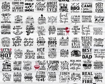 BBQ Svg Png Png Bundle, Grilling Sublimation Png, Funny Bbq Quote, Dads Backyard Svg, Grill Cliparts, Chill And Grill Png, SVG File