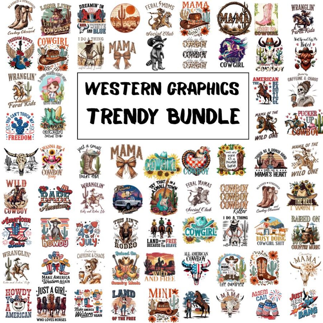 Western Graphics Raicng Western Png Bundle, Western T-shirt Graphics, Cowboy Quote, Howdy Png ...