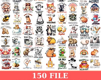 150+ Funny Animals Graphics, Png Bundle, Sarcastic Shirt, Animal Lover, Printable Sticker, Sarcastic Quotes, Funny Image, Animal Sublimation