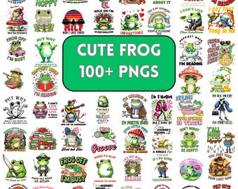 Funny Frog Bundle, Cute Frog, Cartoon Animals, Silly Png, Frog Cliparts, Funny Animals, Adult Humorous, Shirt Designs, Digital Download