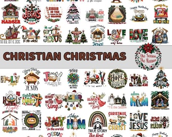Christian Christmas Printable File, Christian Png, Christmas Bundle, Religious Png, Christmas Season, Jesus Nativity, Commercial Use