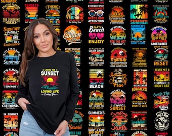 Beach Designs Png Bundle, Retro Summer Shirt Graphics, Salty Summer Cliparts, Summer Coquette Bow, Hello Summer, Digital File