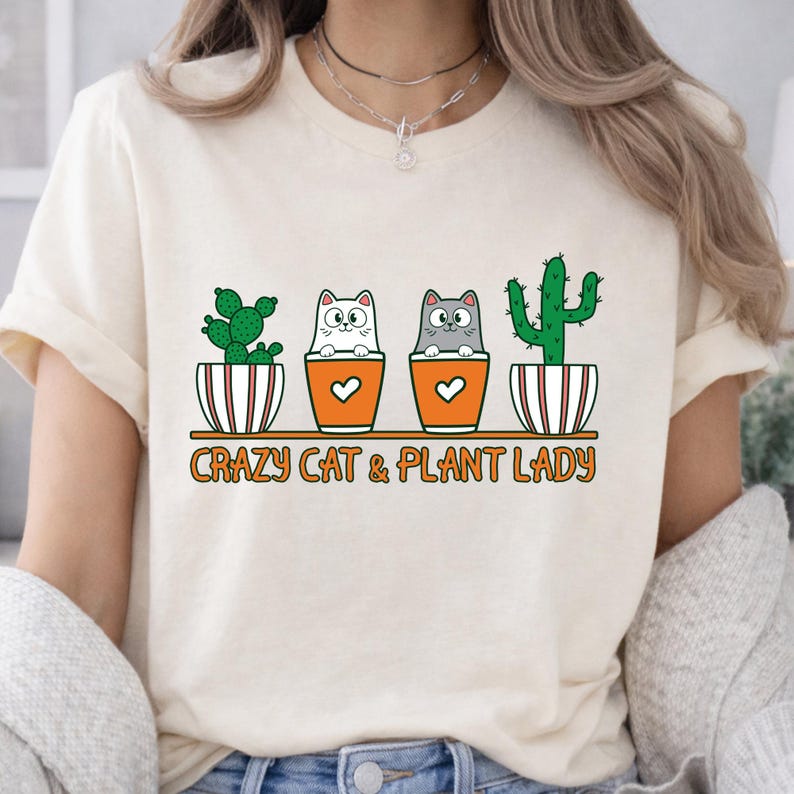 Paquete de la loca de las plantas, Plantas en maceta PNG, Camiseta de jardinería, Cita sobre plantas, Cliparts divertidos, Gráficos de jardín, Amante de las plantas, Descarga instantánea imagen 10