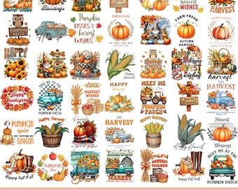 Harvest Season PNG Bundle, Farmer T-Shirt Graphics, Fall Thanksgiving Png, Agriculture Quote, Farmer Sublimation Digital Download