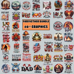 Paquete de imágenes PNG de bomberos, Papá bombero, Bombero imprimible, Estación de bomberos, Camiseta de bombero, Regalo para el Salvador, Papá orgulloso, Descarga instantánea