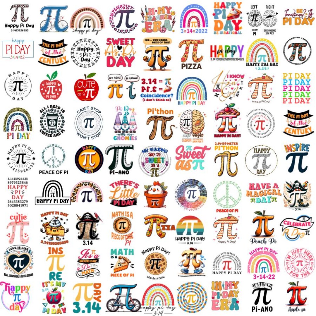 Happy Pi Day Cliparts, Teacher Quotes, Png Bundle, Marth Teacher, Math ...