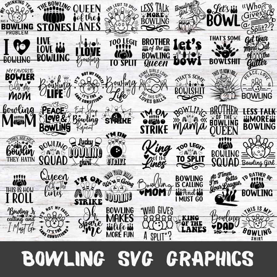 Bowling SVG Graphics, Bowling Bundle, Game Time, Social Game, Bowling Shirt, Bownling File, Bundle Sublimation, Cut File, Instant Download