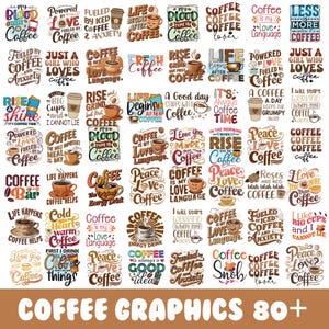 Funny Coffee Quotes, Coffee Lover, Png Bundle, Coffee Cup, Funny Png, Coffee Designs, Coffee Graphics, Bundle Sublimation, Commercial use