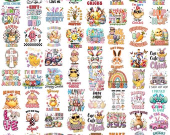 Easter Coquette Bow Graphics, Tshirt Design, Digital Download, Sublimation Png, Easter Design, Commercial Use