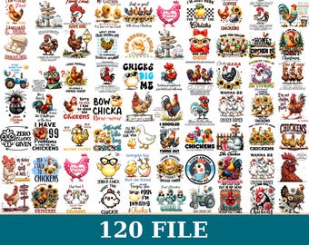Crazy Chicken Lady Bundle, Funny Pngs, Adult Humor, Chicken Prints, Farmer Life, Country Side, Chicken Lover, Chicken, Shirt, Digital File