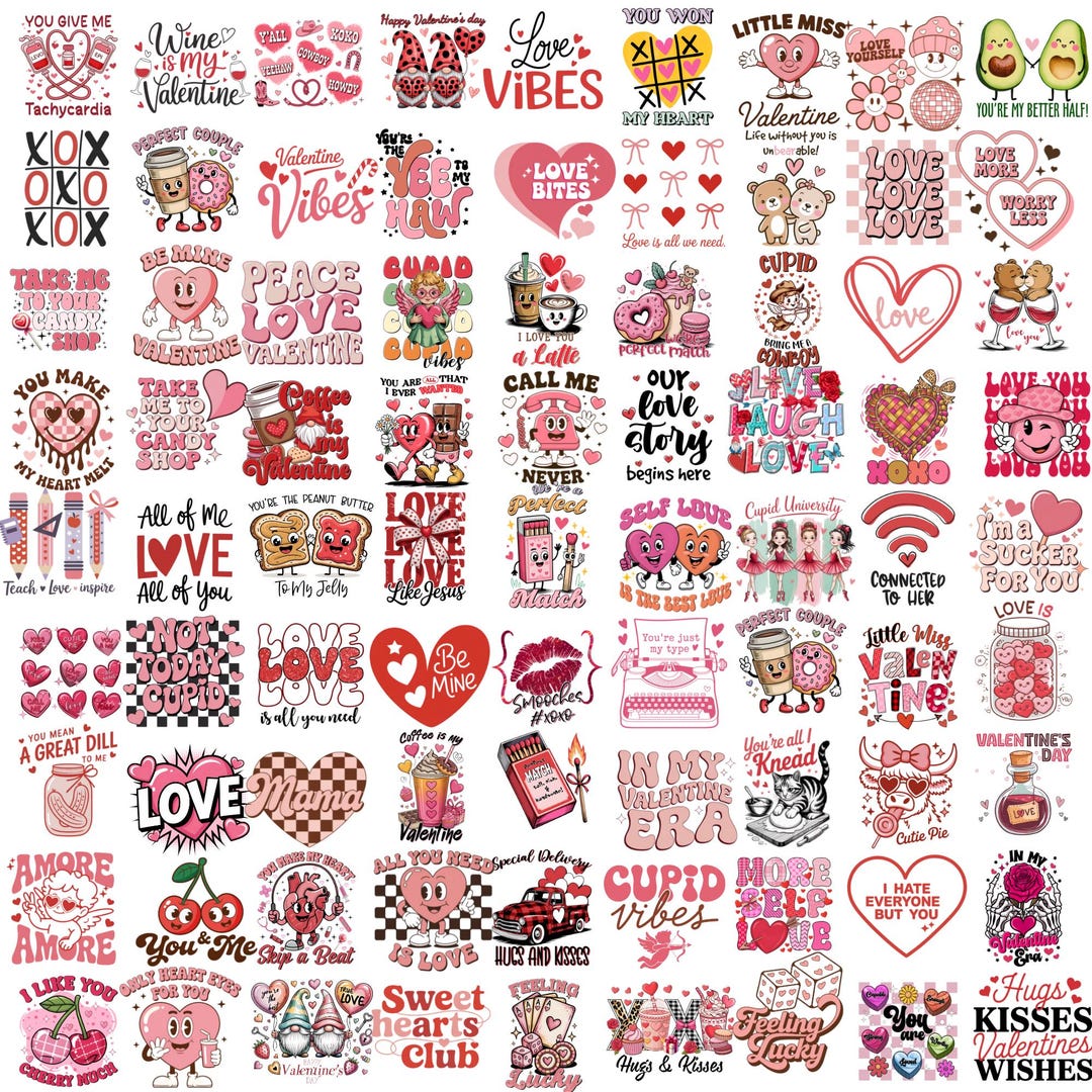 Valentines Day Bundle Cliparts, Valentine Love Letter, Xoxo Graphics ...