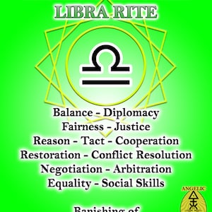 Zodiacal Libra Rite