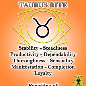 Zodiacal Taurus Rite