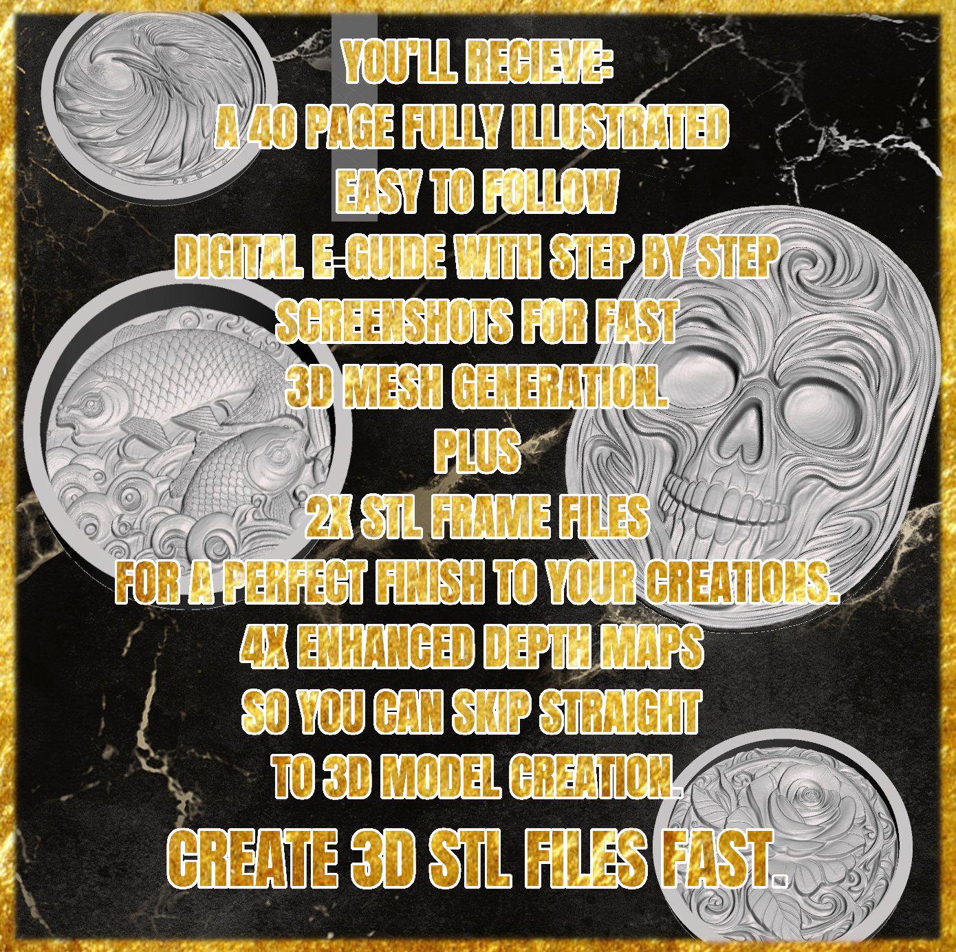 CNC Stl File, 3d Printing Stl File, HOW TO Guide. E Book, Vectric ...