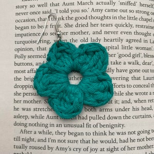 crochet flower earrings zdjęcie 4