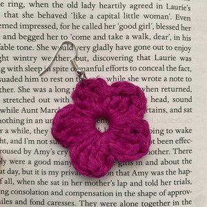 crochet flower earrings zdjęcie 1