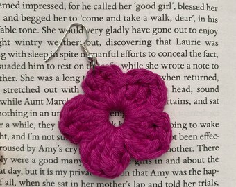 crochet flower earrings