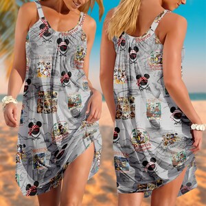 Fluch der Karibik Schlingen Sommerkleid, Disney Piraten Abenteuer Strandkleid, Kreuzfahrt Urlaubskleid, Disney Piratenkleid