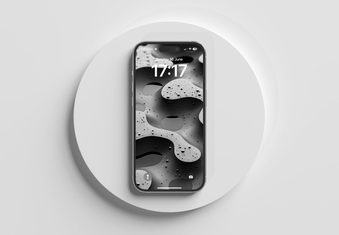 Black Abstract Shapes iPhone Wallpaper, Gray Aesthetic Phone Wallpaper ...