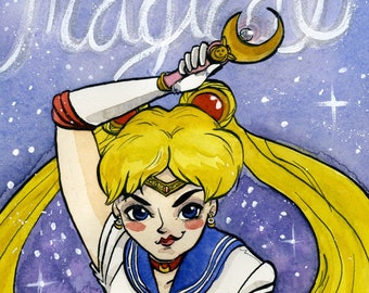 8.5"x11" Print: Sailor Moon is Magical