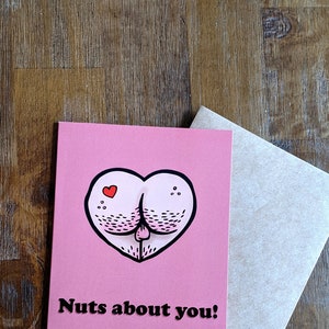 Greeting Card: Butt Heart image 1