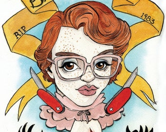 RIP Barb: 8 1/2 x 11 Print of Barb from Stranger Things