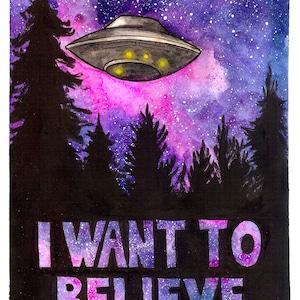 Print 8.5&quot;x11&quot;: I want to Believe
