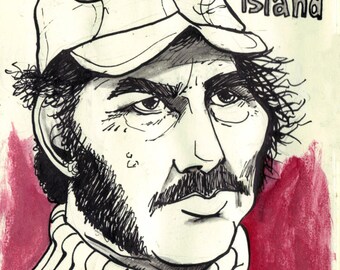 8.5x11 Jaws: Captain Quint