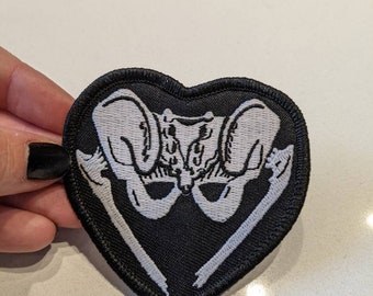 Skelebutt glow in the dark patch