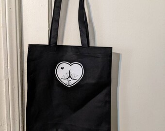 Butt heart lightweight tote