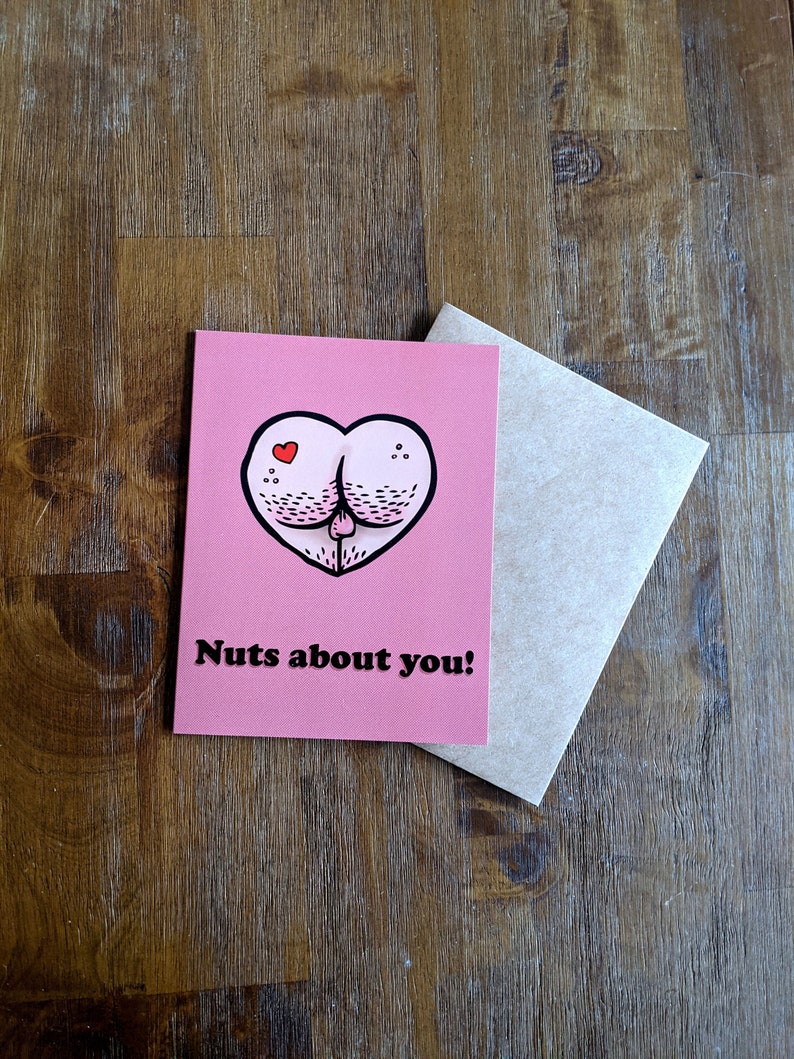 Greeting Card: Butt Heart image 1