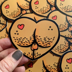 Vinyl sticker: Tan Buttheart image 3