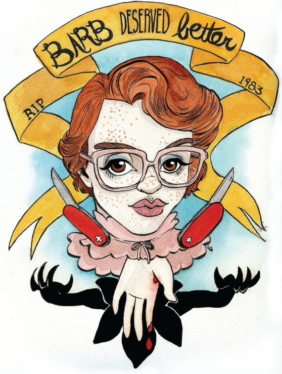 RIP Barb: 8 1/2 X 11 Print of Barb From Stranger Things 