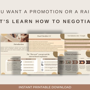 Salary raise and promotion negotiation guide, template, checklist, preparation image 1