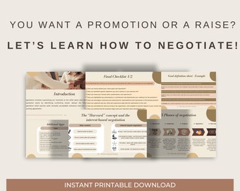 Salary raise and promotion negotiation guide, template, checklist, preparation