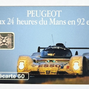 Télécarte 50 - Carte Téléphonique Peugeot 1er aux 24 heures du Mans - Collection