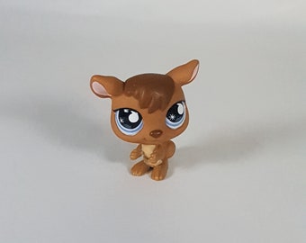 Littlest Pet Shop #2224 – Kangourou Violet & Rose Hasbro Yeux Marron Rare