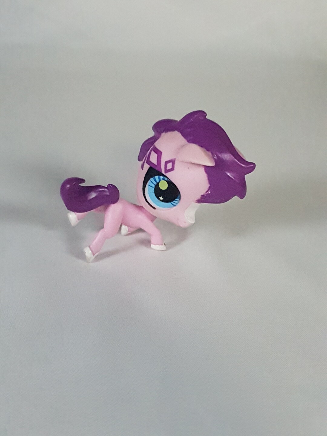 Figurine LPS (Littlest Pet Shop) Cheval / Horse Numéro 627 - Marque Hasbro - Occasion