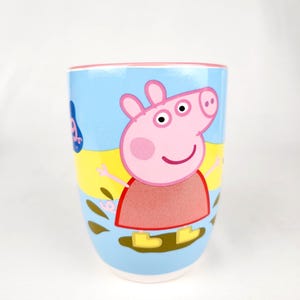 Taza rosa y azul de Peppa Pig