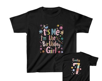 Girl's Personalised Birthday Tee