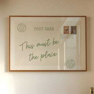 Dies muss der Ort sein, Vintage Postkarte Wandkunst, trendiger horizontaler Druck, ästhetisches Retro Plakat, niedliche girly Wandkunst, Digitaldruck