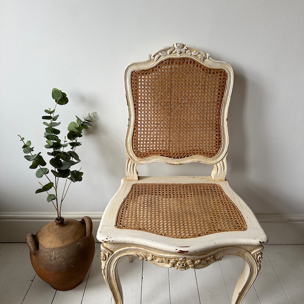 Antique French Louis XV Cane Chair